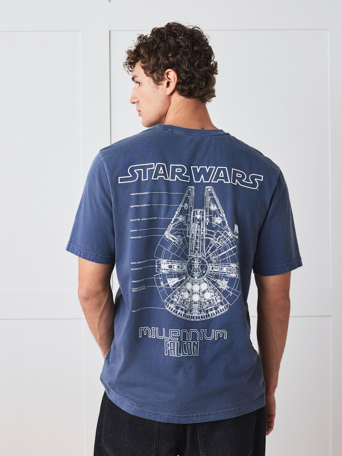 Navy Blue Star Wars T-Shirt - image 3