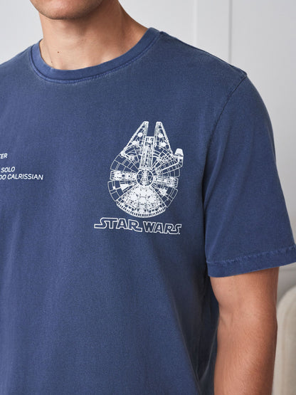 Navy Blue Star Wars T-Shirt - image 5
