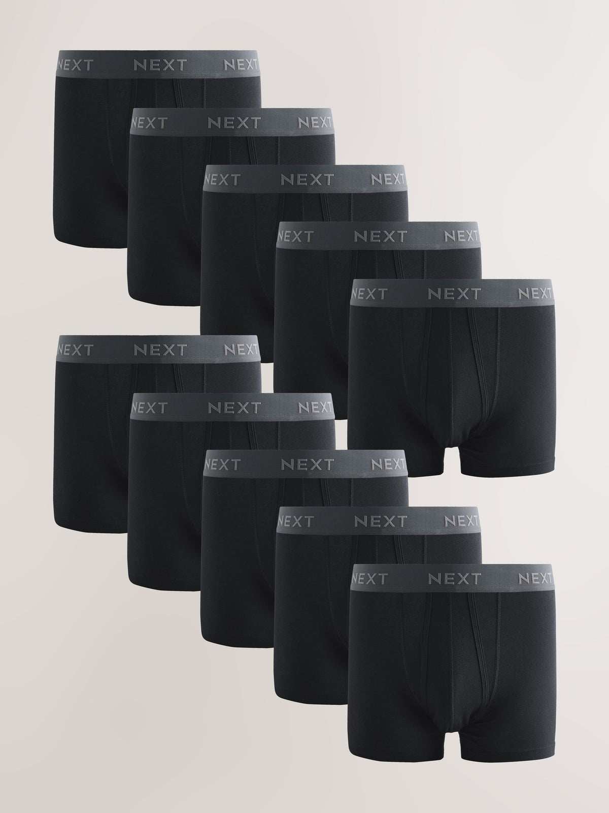 Dsiney Kidz - Black 10 pack A-Front Pure 100% Cotton Boxers image 1