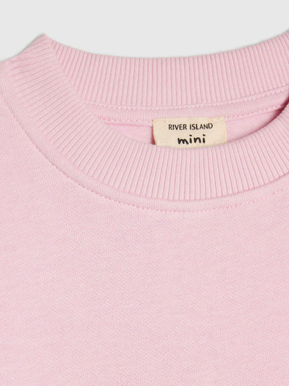 River Island Pink Waistband Sweatshirt & Leggings Set - image 5