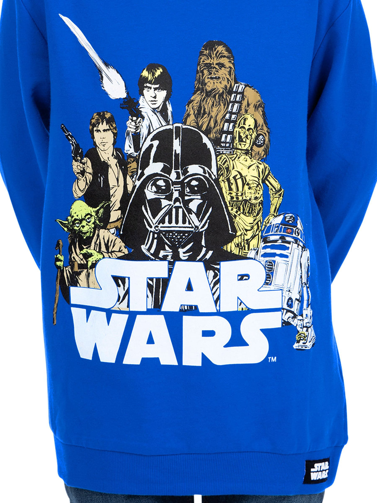 Character Blue Star Wars Luke Han And Darth Vader Sweatshirt - image 3