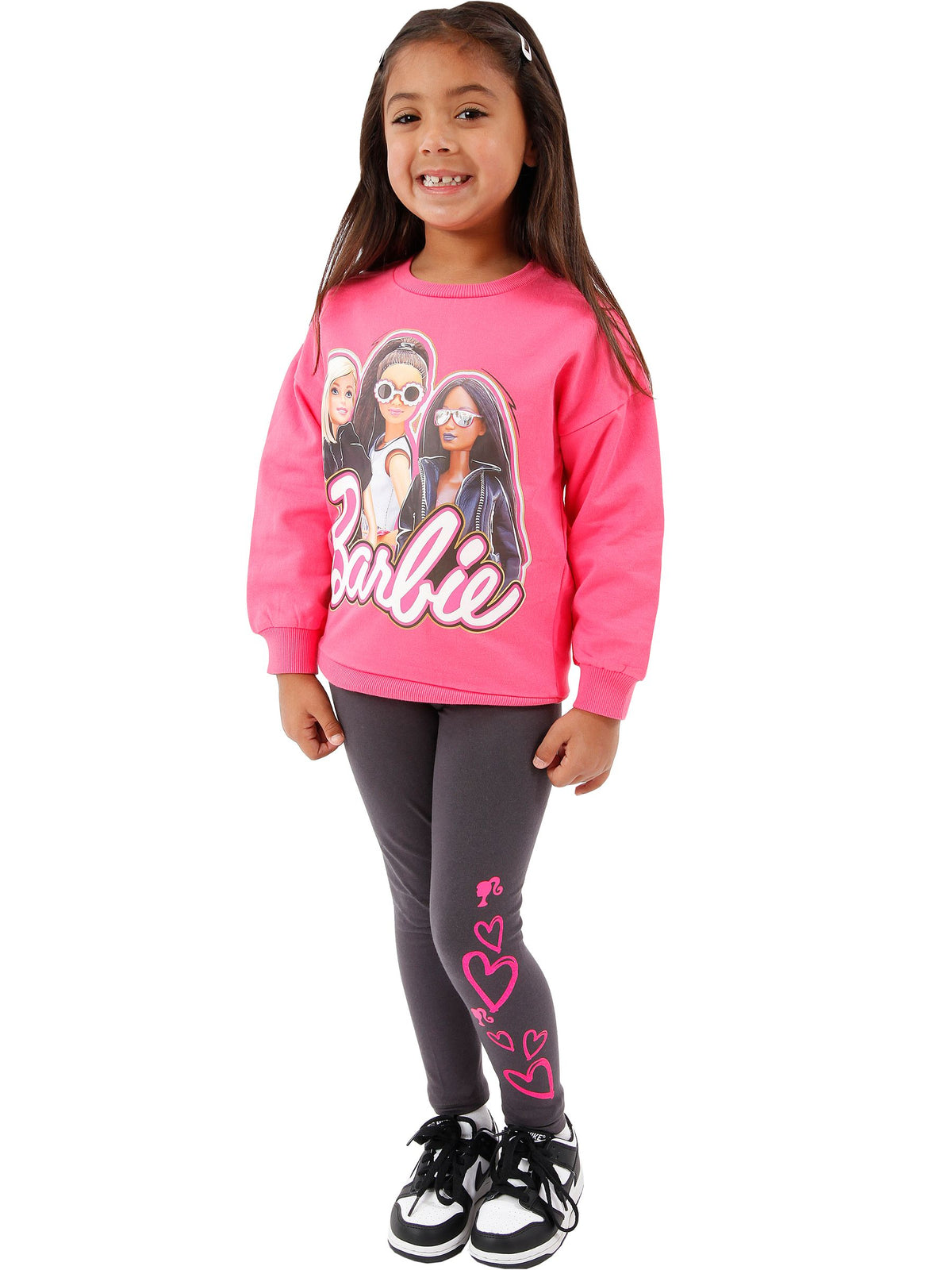 Character Pink Barbie Sweatshirt And Leggings Set - image 2