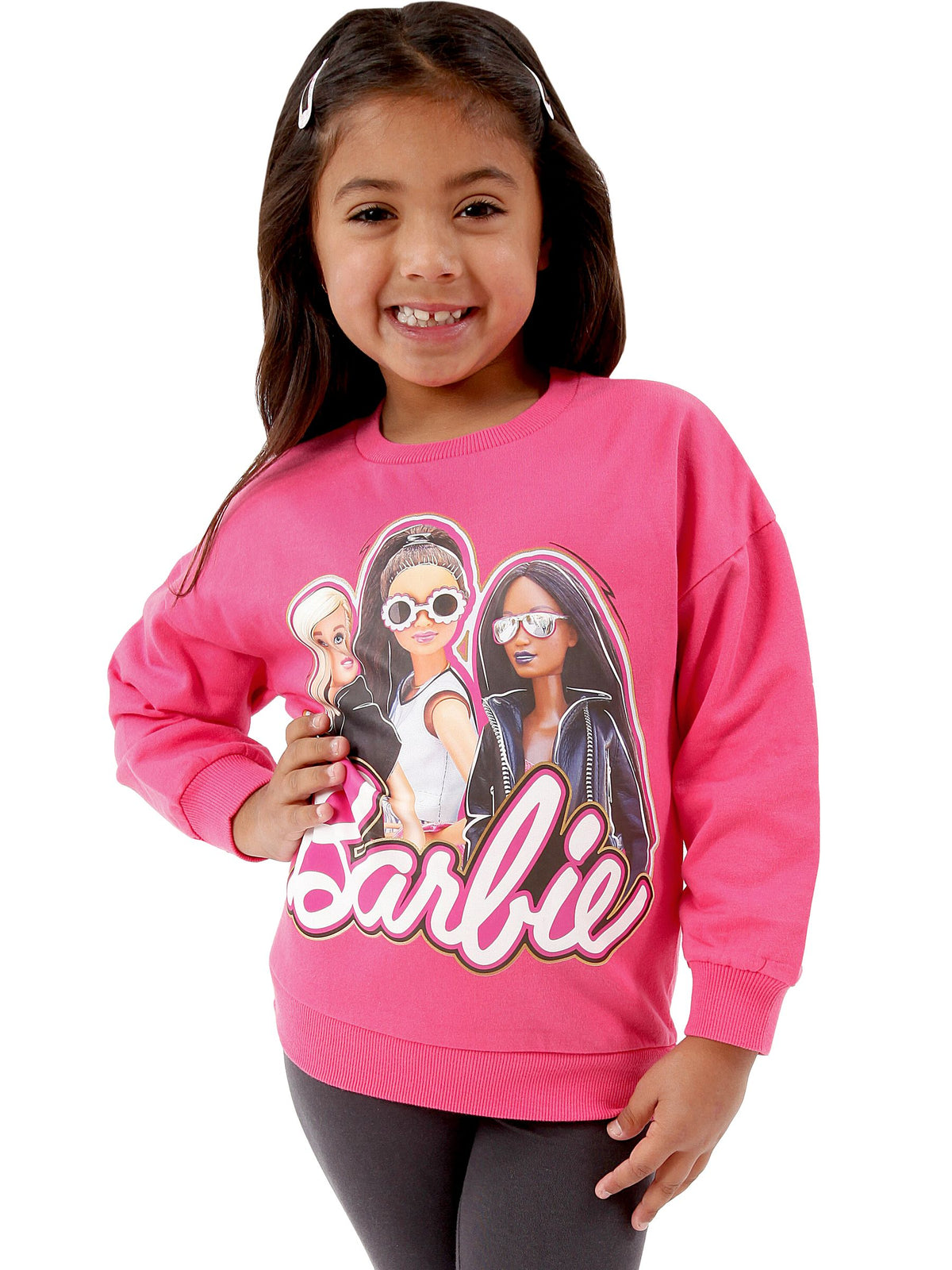 Character Pink Barbie Sweatshirt And Leggings Set - image 5