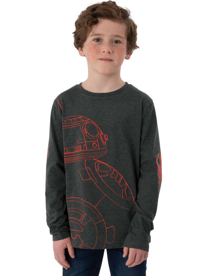 Character Grey Star Wars BB8 Long Sleeve T-Shirt - image 2