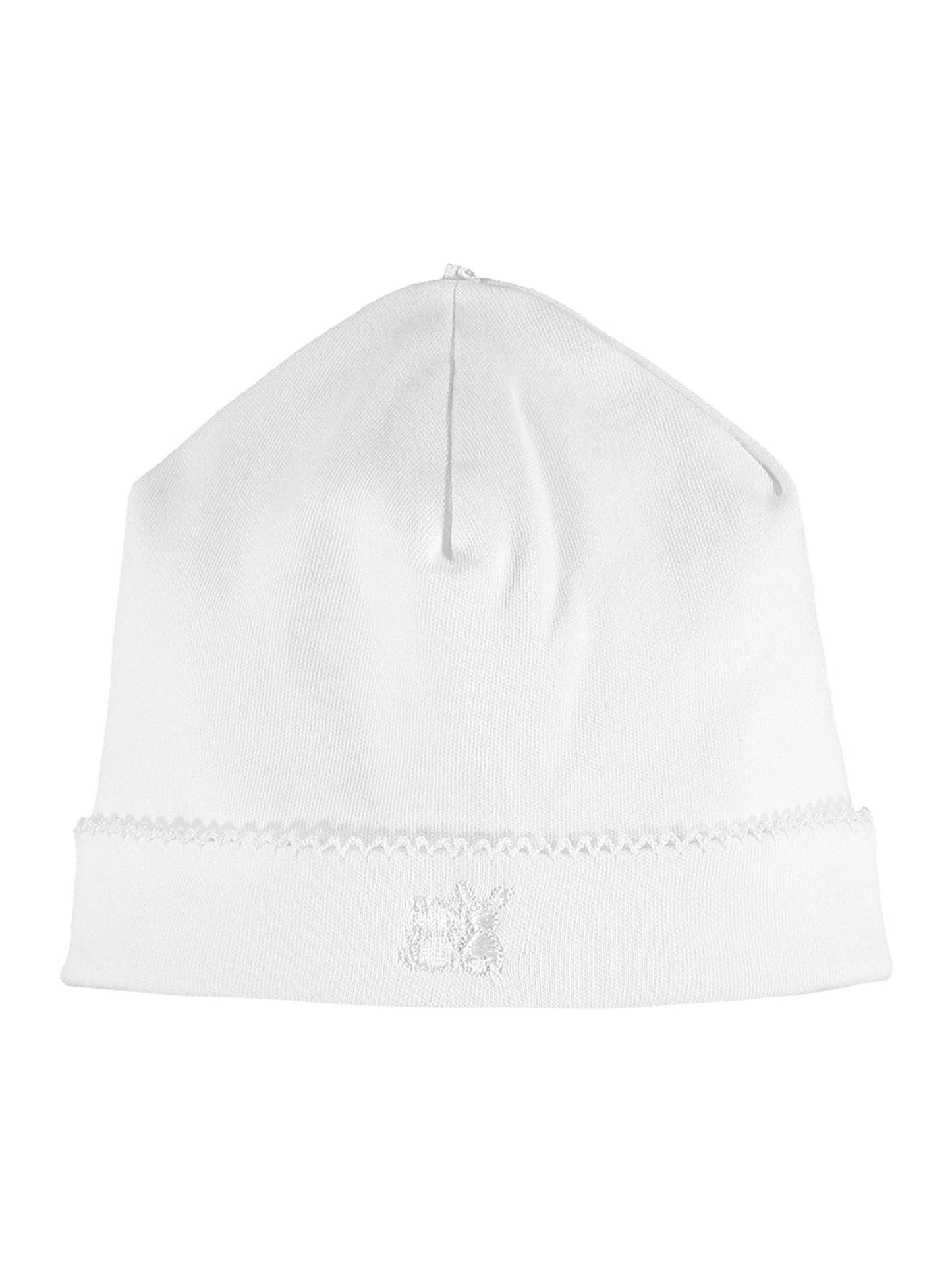 White 100% Cotton All In One With Embroidered Yoke & Hat image 3