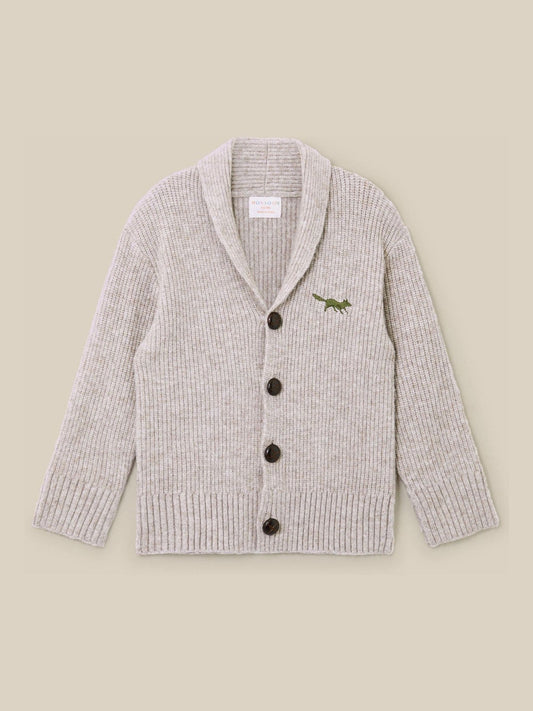 Monsoon Brown Shawl Neck Knit Cardigan - image 1