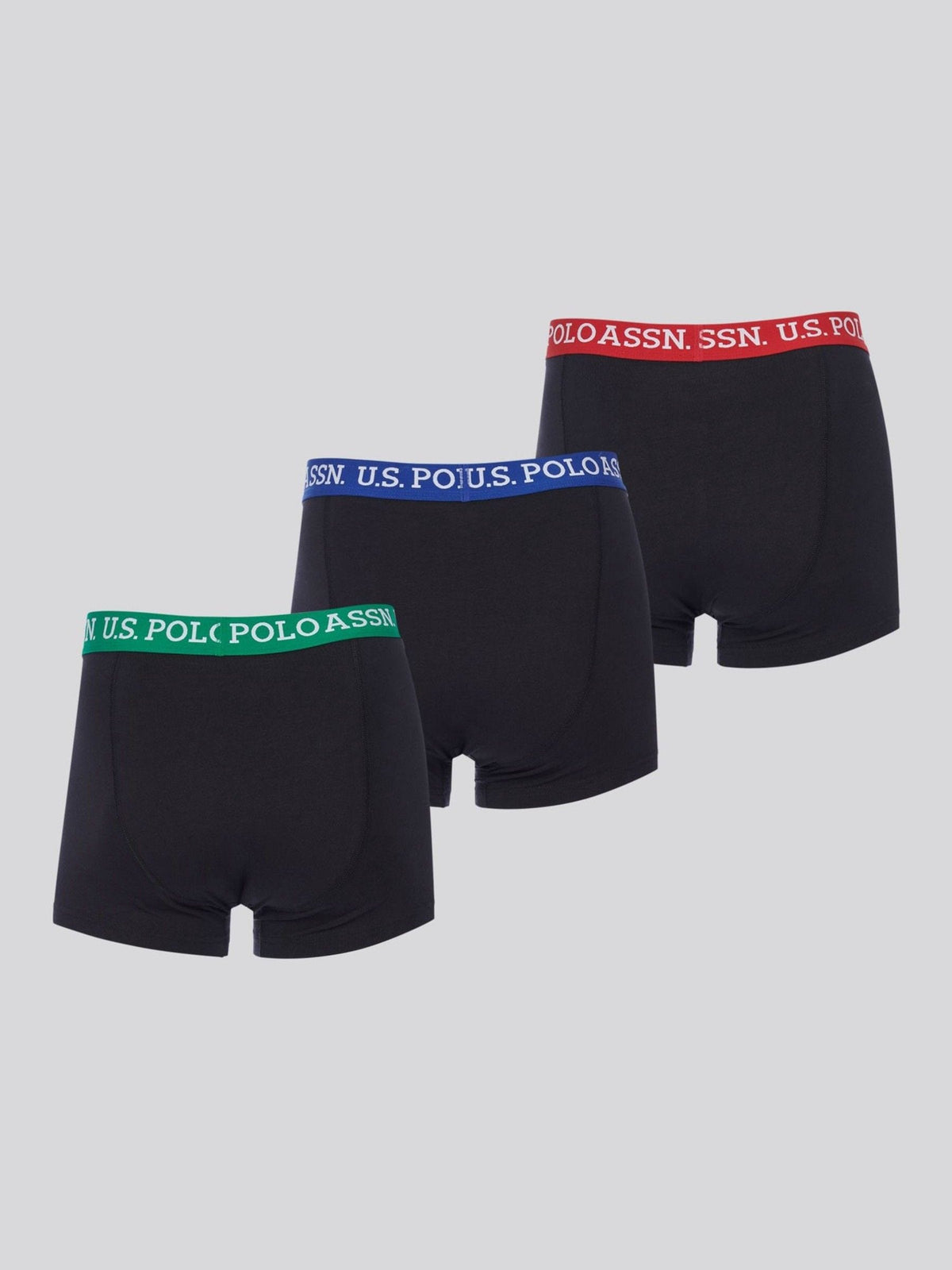 Dsiney Kidz - U.S. Polo Assn. Black Contrast Waistband Trunks 3 Pack image 2