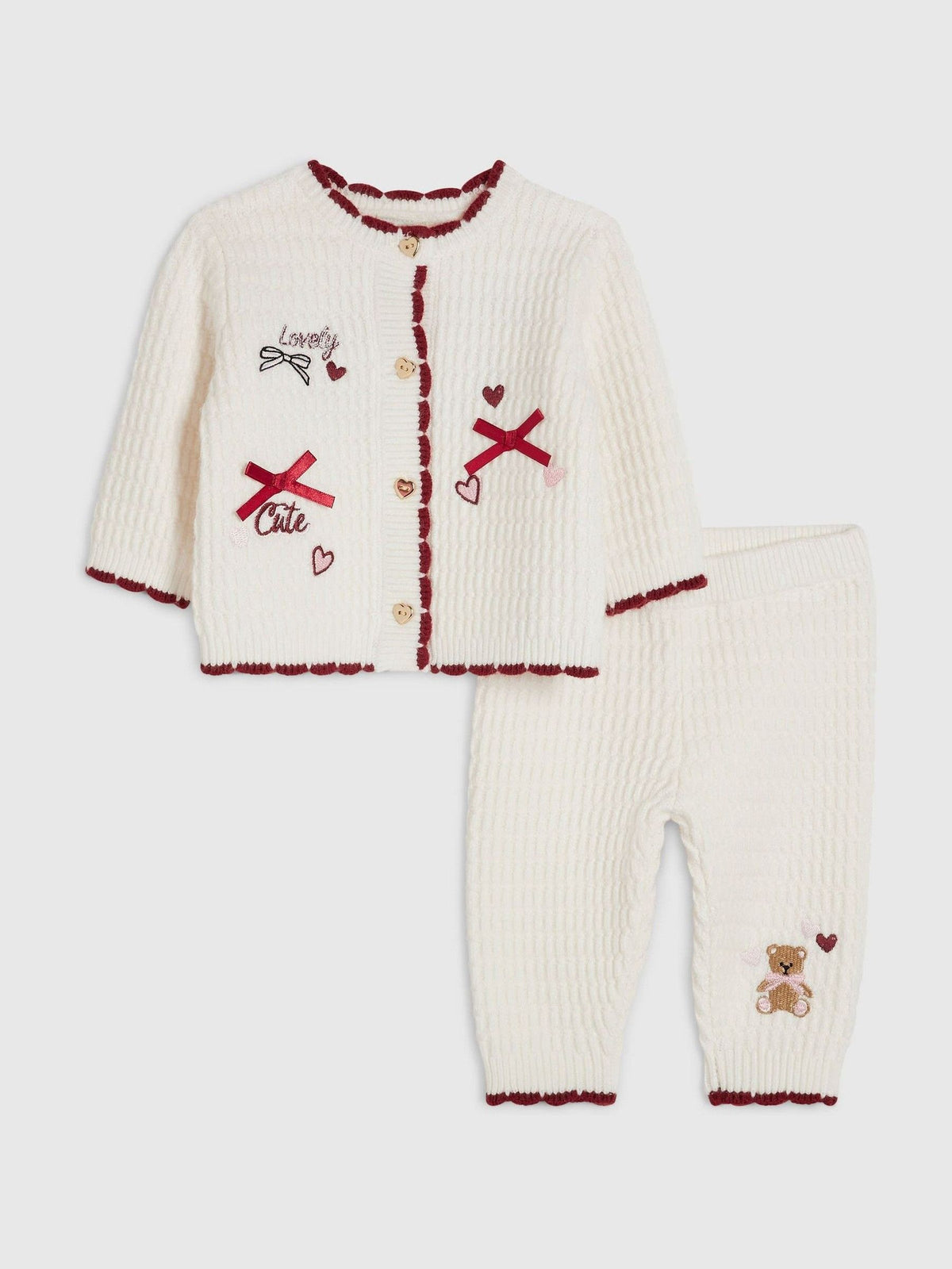 River Island Cream Little Princess Cardigan Set - image 1