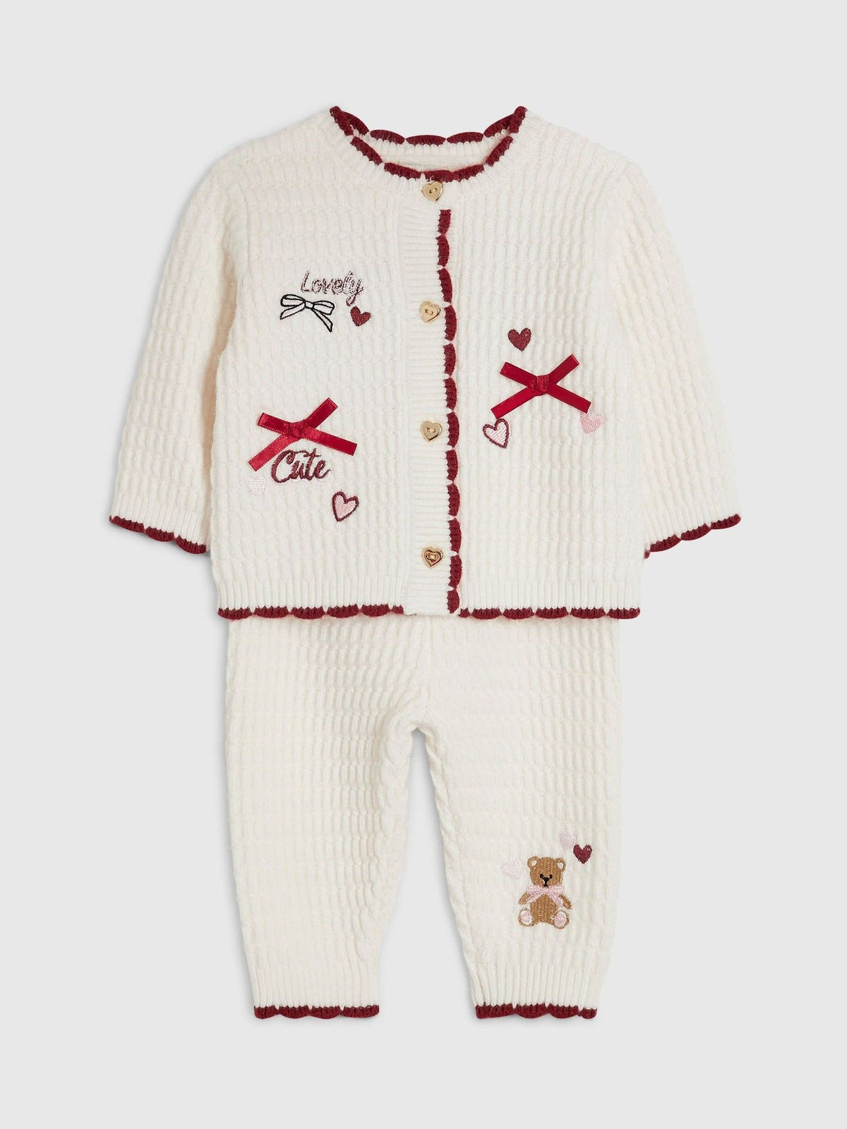 River Island Cream Little Princess Cardigan Set - image 3