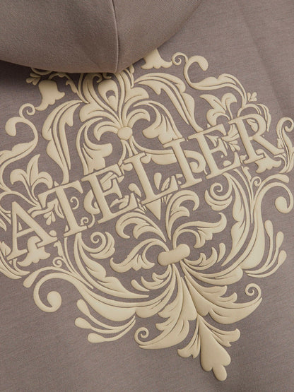 River Island Natural Oversized Baroque Hoodie & Joggers Set - image 3