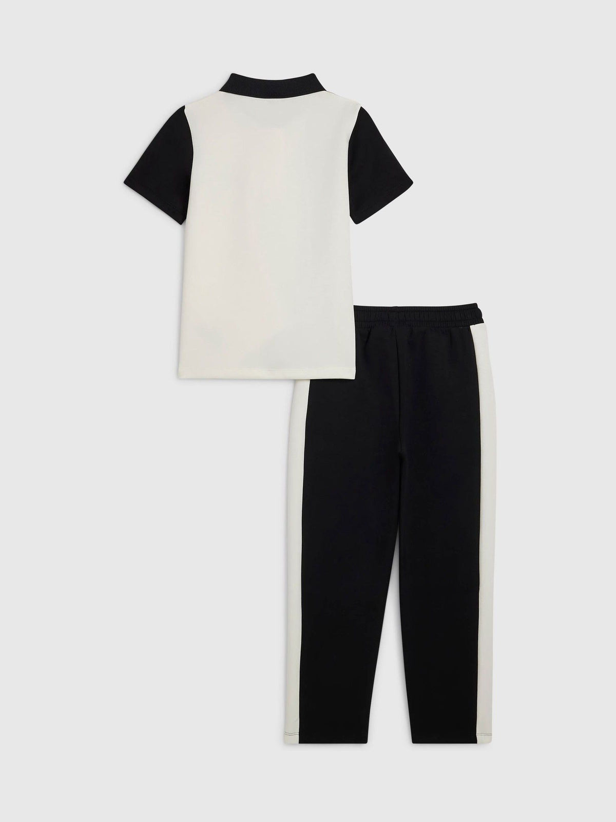 River Island Black Slim Fit Polo Shirt & Joggers Set - image 2