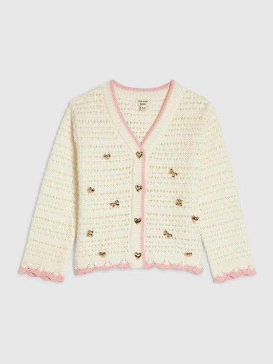 River Island Cream Crochet Cardigan - image 1