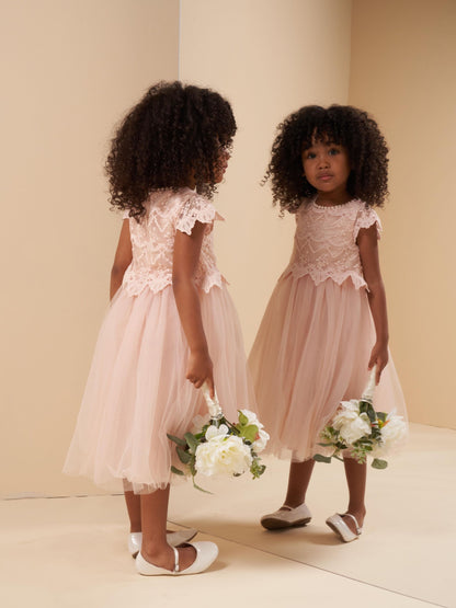 Dsiney Kidz - Angel & Rocket Pink Lucy Lace Dress image 1
