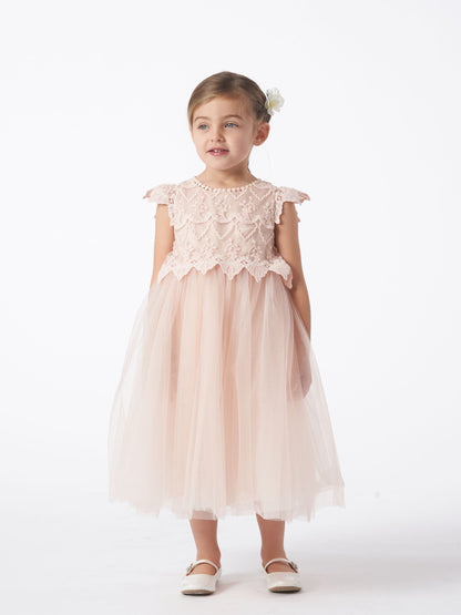 Dsiney Kidz - Angel & Rocket Pink Lucy Lace Dress image 4