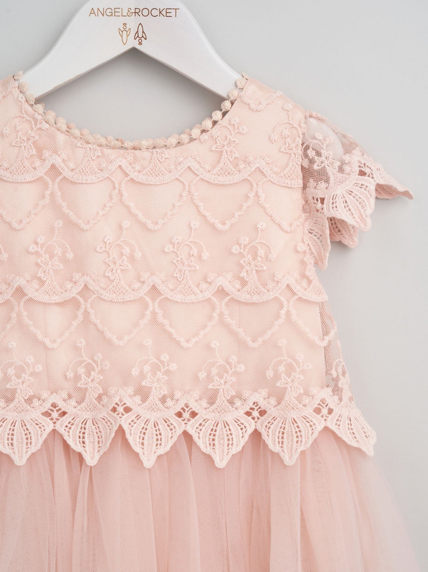 Dsiney Kidz - Angel & Rocket Pink Lucy Lace Dress image 5