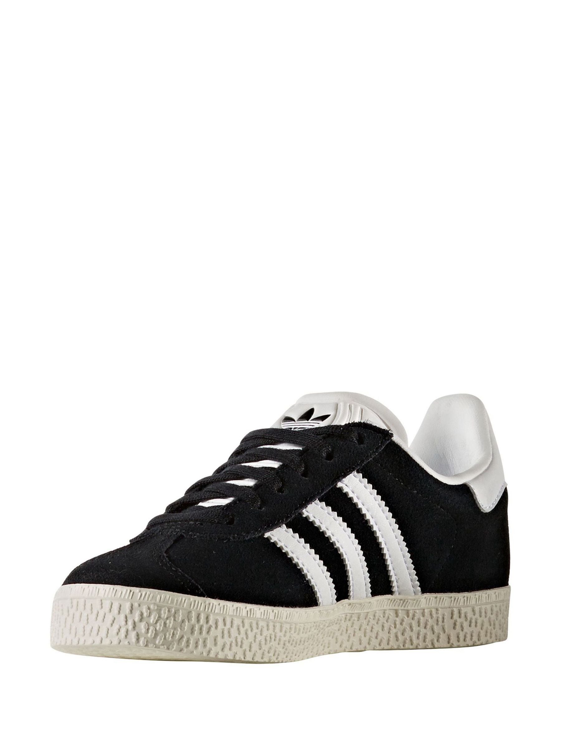 adidas Originals Black/White Gazelle Kids Trainers image 10