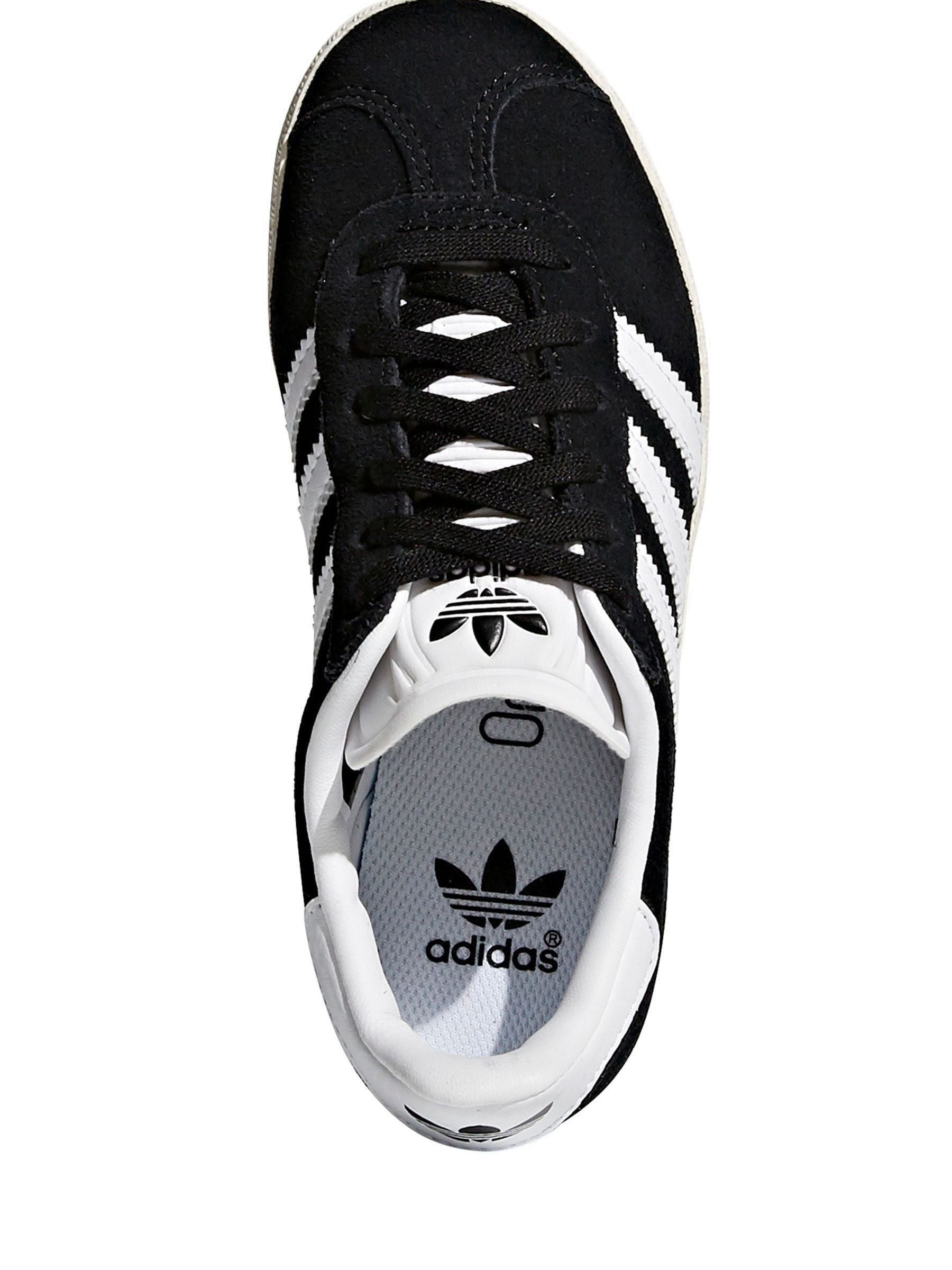 adidas Originals Black/White Gazelle Kids Trainers image 2