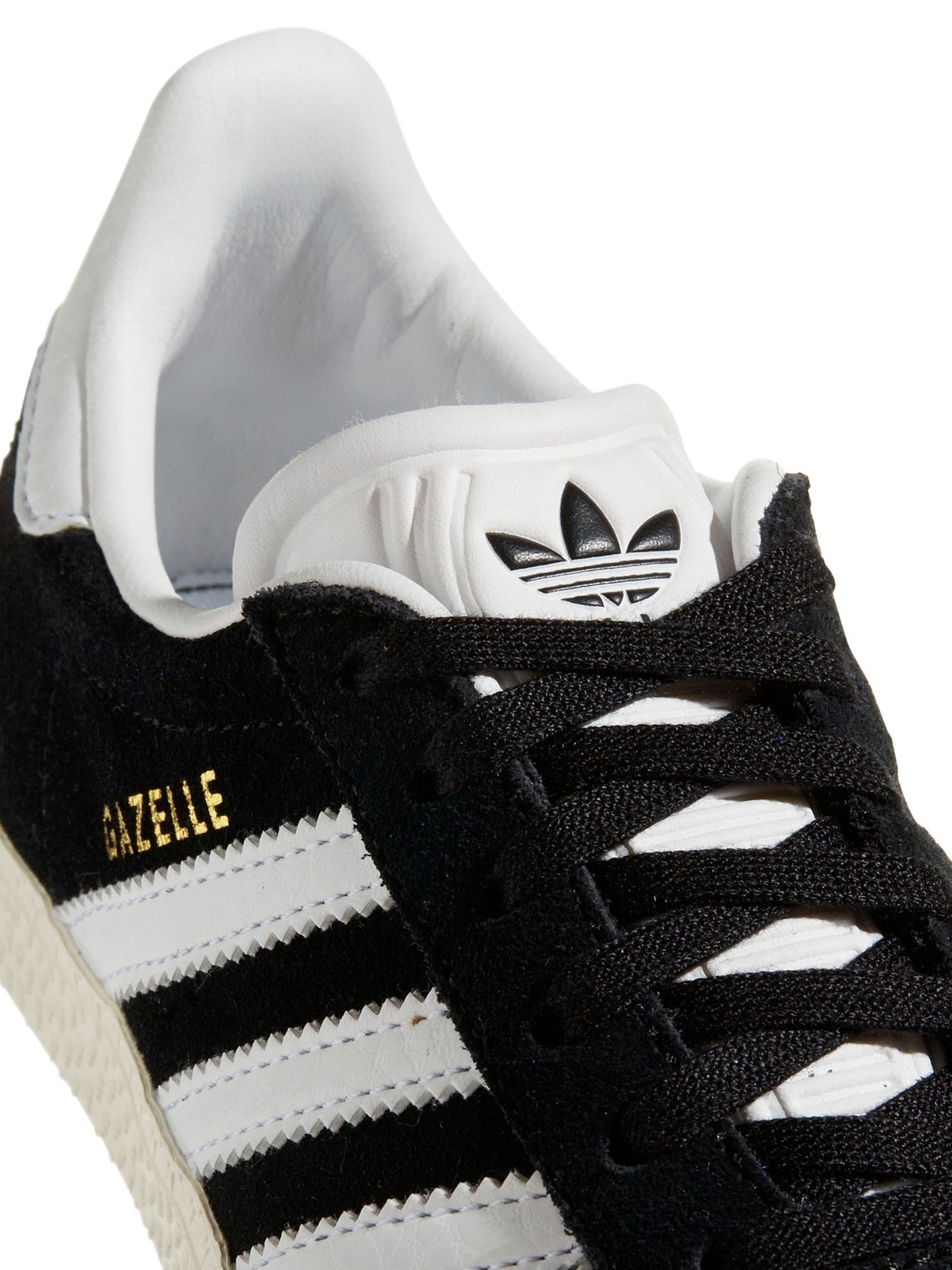 adidas Originals Black/White Gazelle Kids Trainers image 7