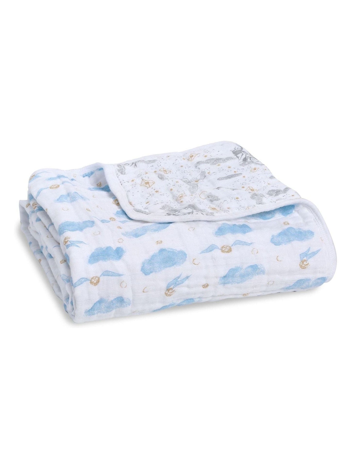 aden + anais White 100% Cotton Blanket image 1