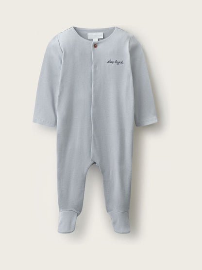 Dsiney Kidz - The White Company Blue Blend Sleep Tight Embroidered Sleepsuit image 1