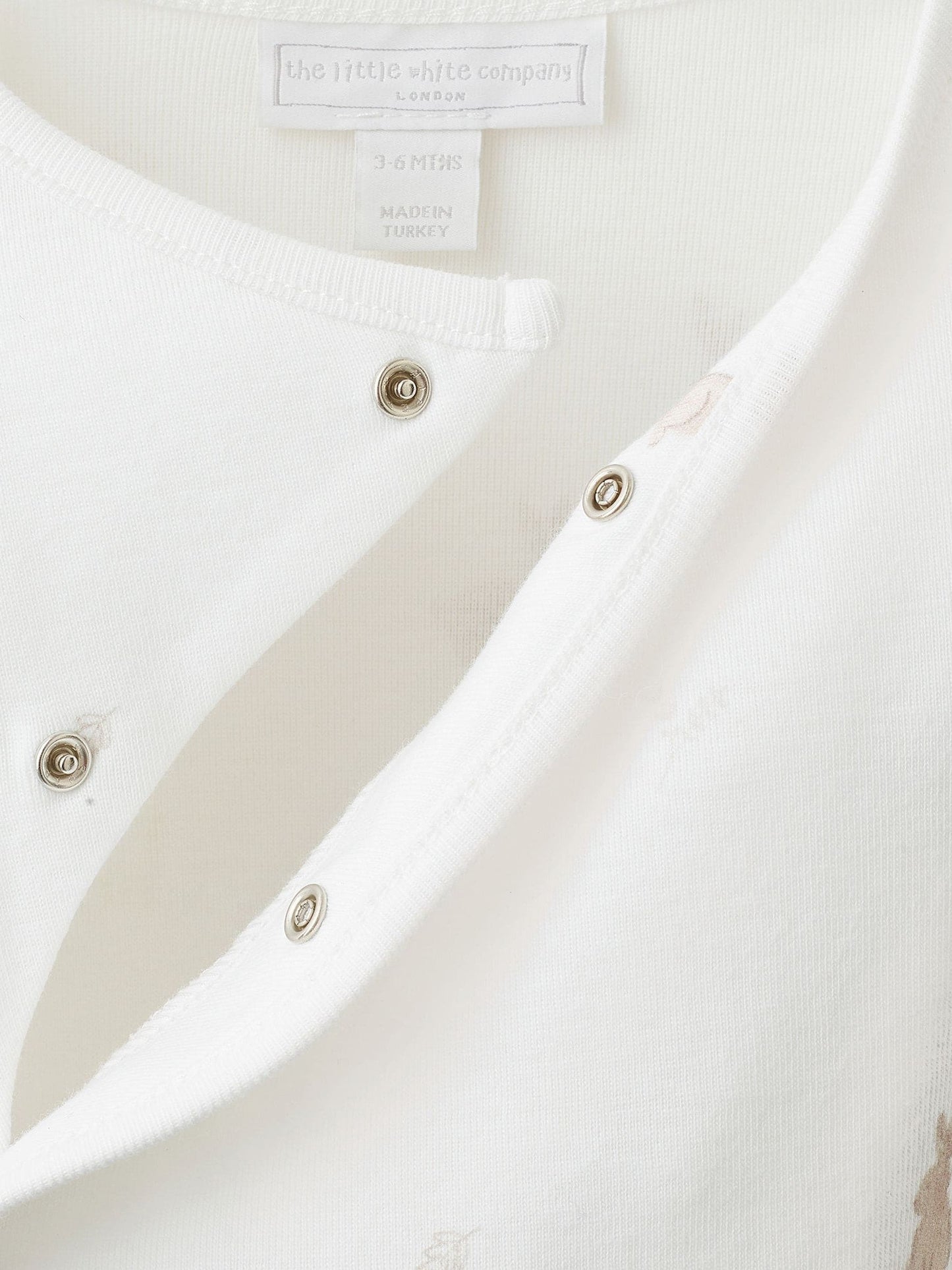 Dsiney Kidz - The White Company Natural Blend Playful Bunnies Wrap Sleepsuit image 3
