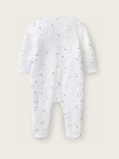 Dsiney Kidz - The White Company Blue Blend Star Quilted Wrap Sleepsuit image 2