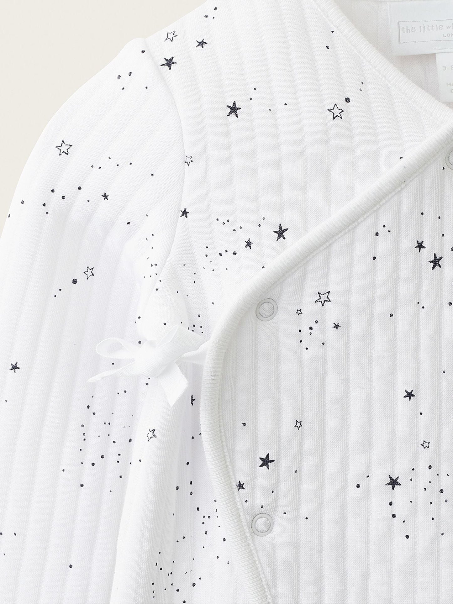 Dsiney Kidz - The White Company Blue Blend Star Quilted Wrap Sleepsuit image 4