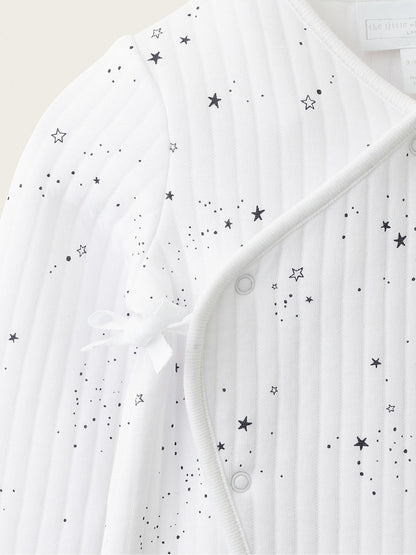 Dsiney Kidz - The White Company Blue Blend Star Quilted Wrap Sleepsuit image 4