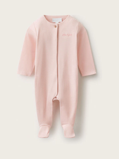 Dsiney Kidz - The White Company Pink Blend Sleep Tight Embroidered Sleepsuit image 1