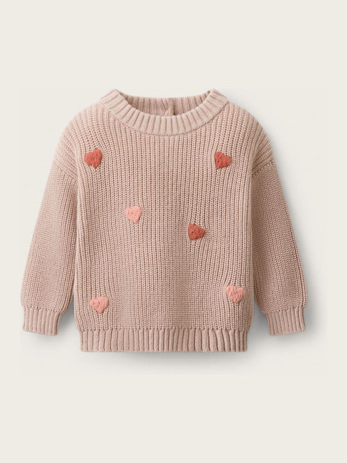 Dsiney Kidz - The White Company Pink Blend Heart Jumper image 1