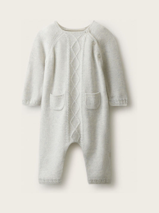 The White Company White Cable Romper With Cashmere - image 1