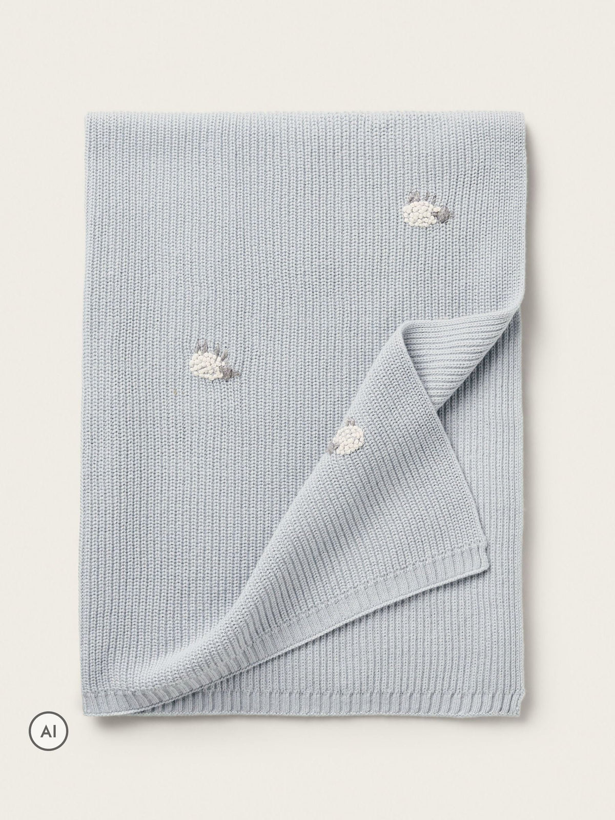 The White Company Blue Blend Sheep Blanket - image 1