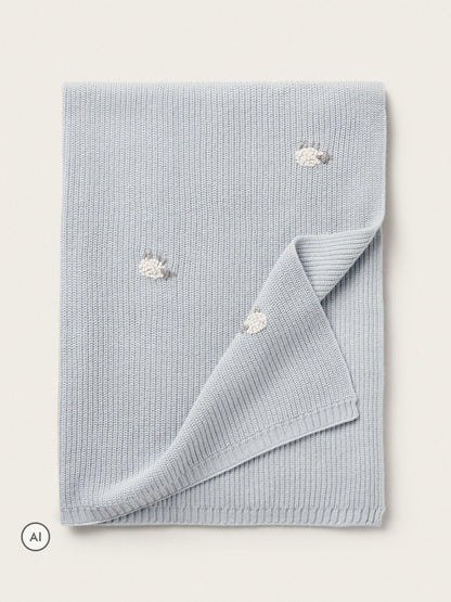 The White Company Blue Blend Sheep Blanket - image 1