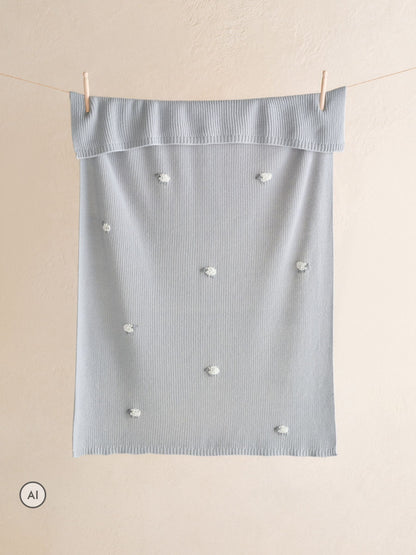The White Company Blue Blend Sheep Blanket - image 2