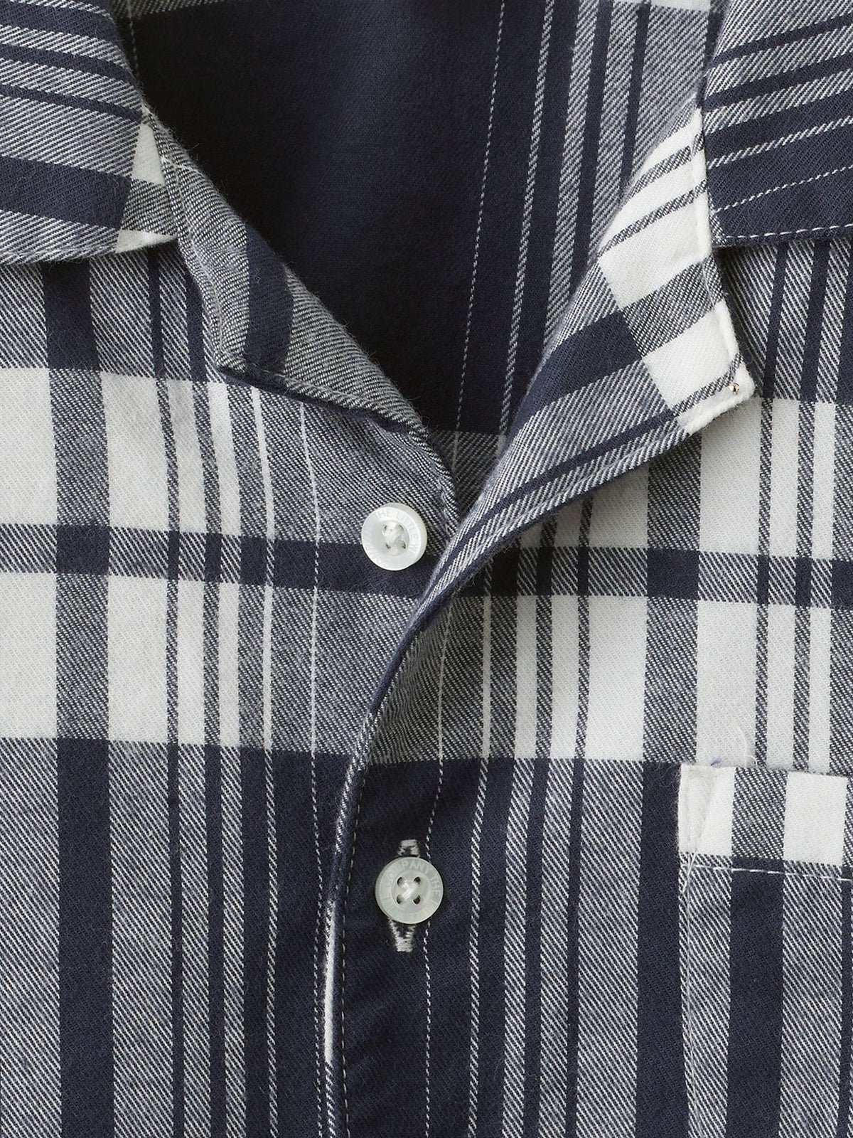 Dsiney Kidz - The White Company Blue Brushed Wide Check Classic Pyjamas image 4