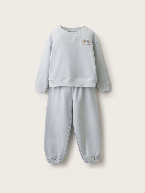 Dsiney Kidz - The White Company Blue Blend Camping Buddies Brushed Jersey Relaxed Fit Pyjamas image 1