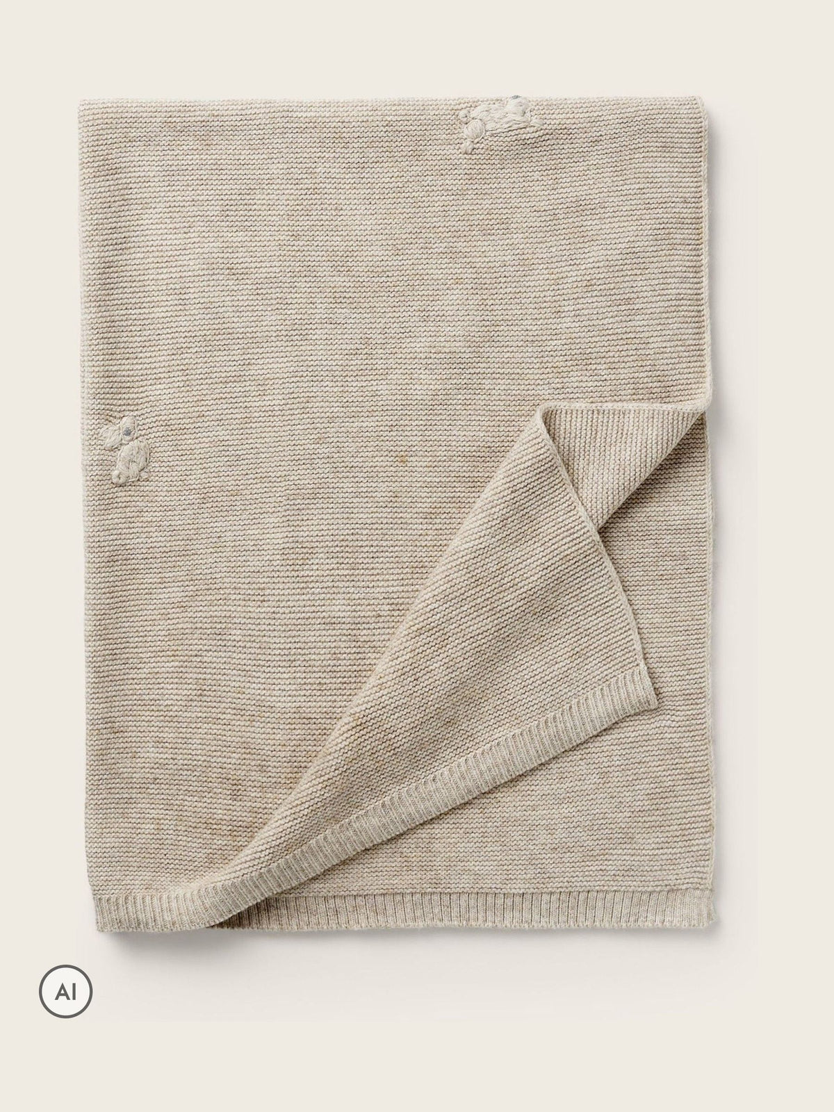 The White Company Grey Blend Playful Bunnies Blanket - image 1