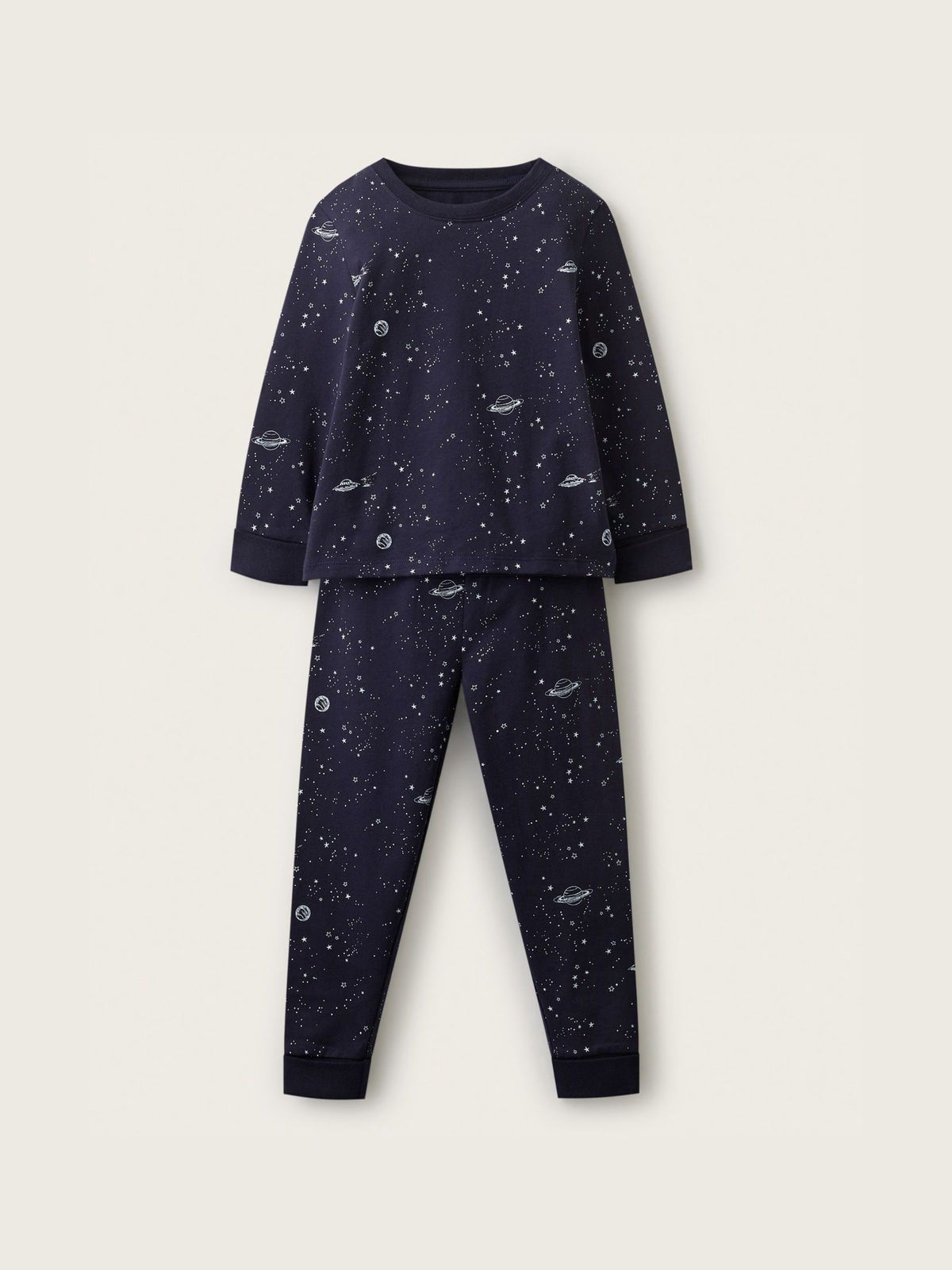 Dsiney Kidz - The White Company Blue Blend Glow In The Dark Space Slim Fit Pyjamas image 1