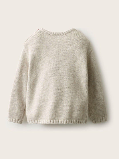 The White Company Grey Blend Bear Jumper - image 2