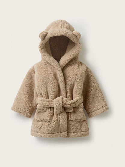 The White Company Natural Bear Hooded Snuggle Robe - image 1