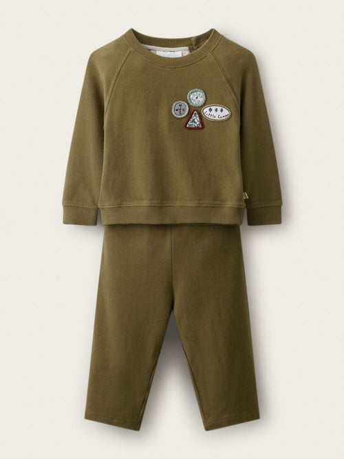 Dsiney Kidz - The White Company Green Blend Highland Sweatshirt & Jogger Set image 1