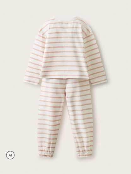 The White Company Pink Blend Jingles Stripe Relaxed Fit Pyjamas - image 2