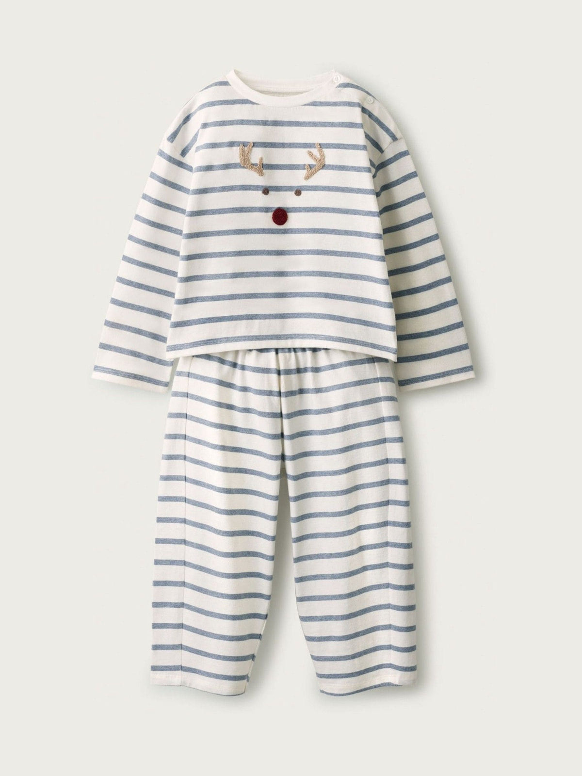 The White Company Blue Jingles Stripe Balloon Leg Pyjamas - image 1