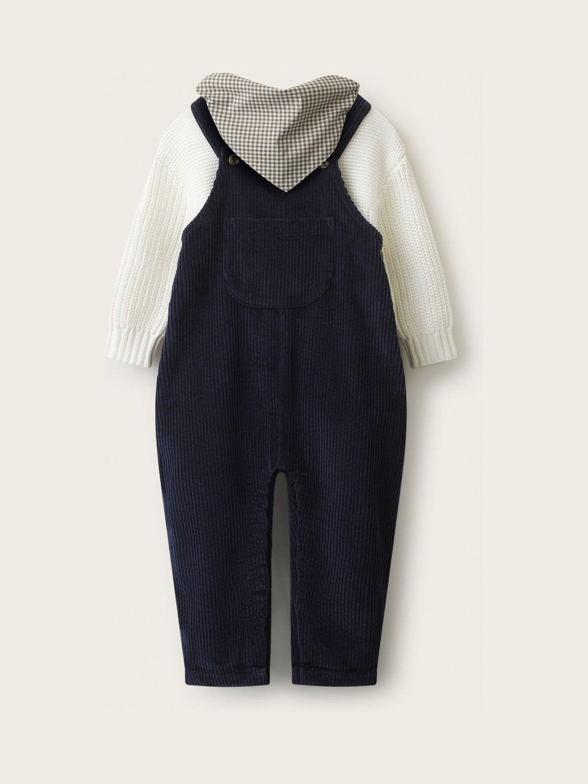 The White Company Blue Cord Dungaree Jumper & Neckerchief Set - image 4