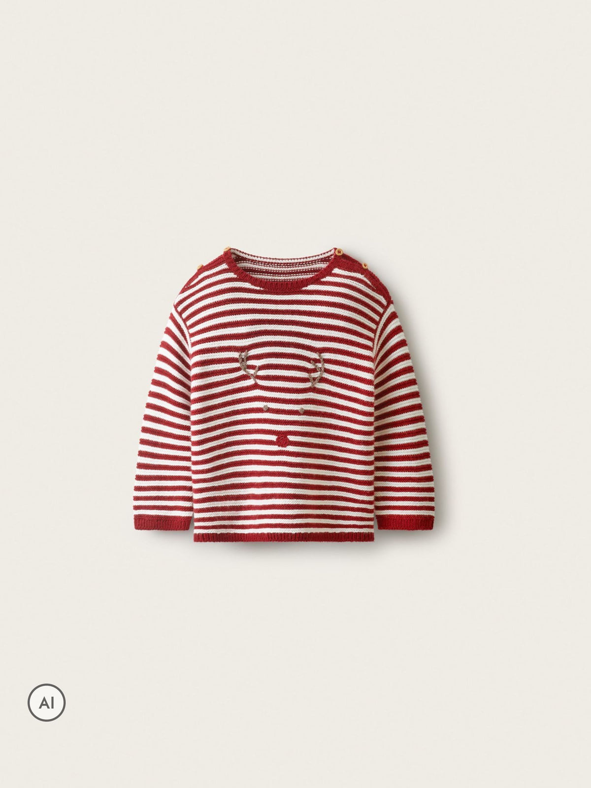 The White Company White Blend Jingles Stripe Jumper - image 1