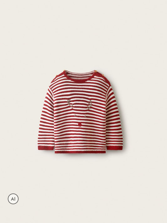The White Company White Blend Jingles Stripe Jumper - image 1