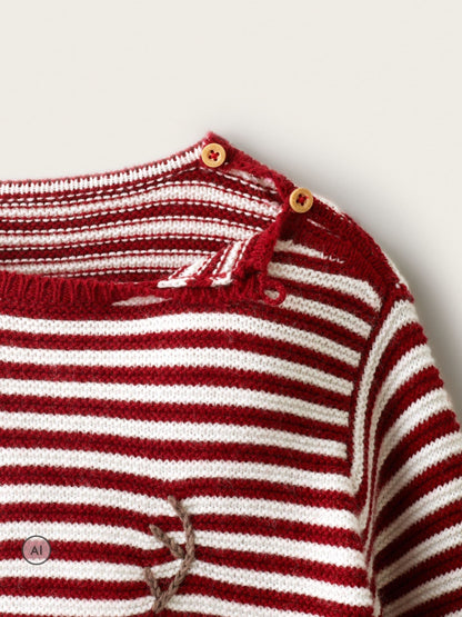 The White Company White Blend Jingles Stripe Jumper - image 4