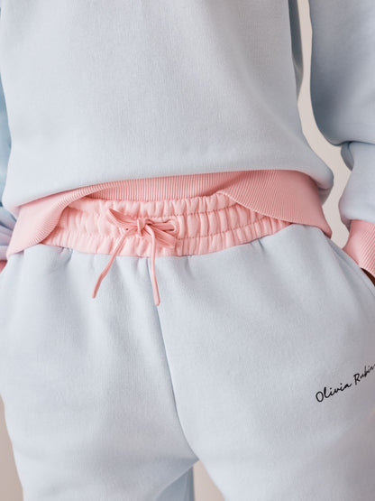 Olivia Rubin Blue Colour Block Cherry Sweat & Joggers Set 2 Piece - image 4