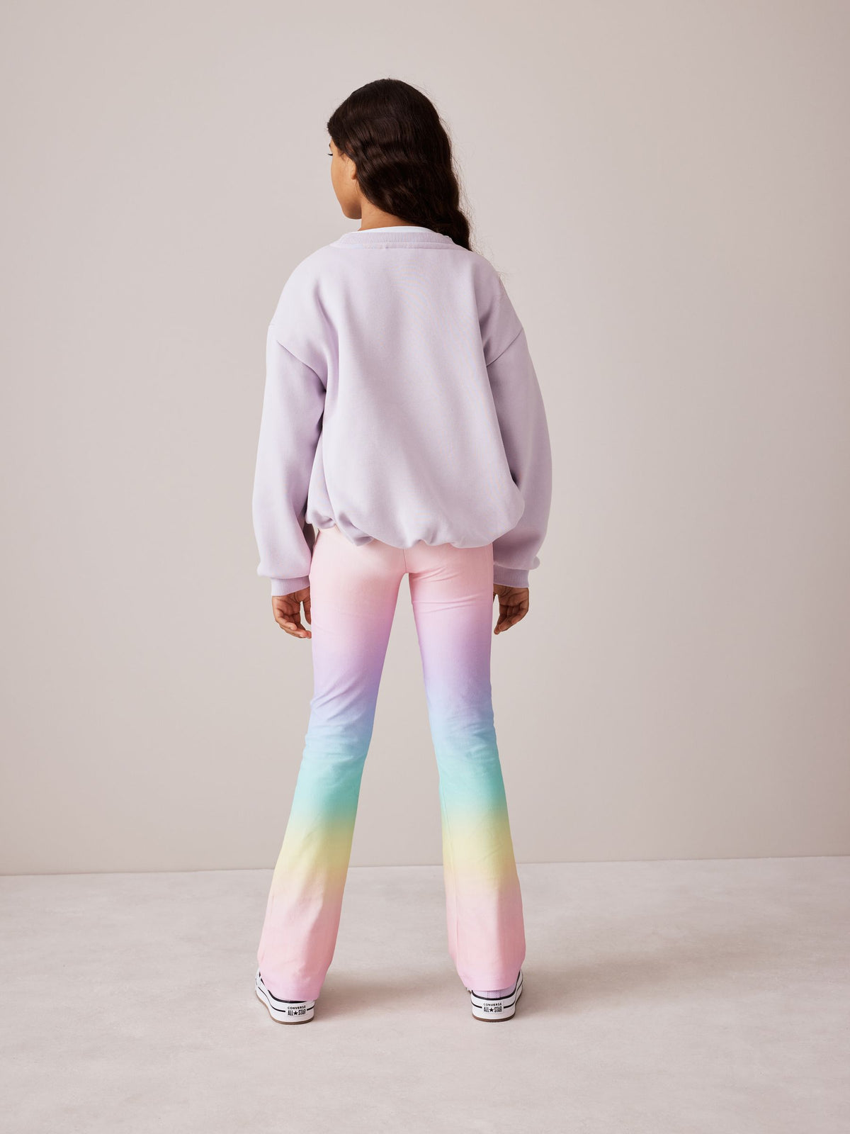 Olivia Rubin 2 Piece Bubble Hem Croissant Sweat & Ombre Flares - image 2