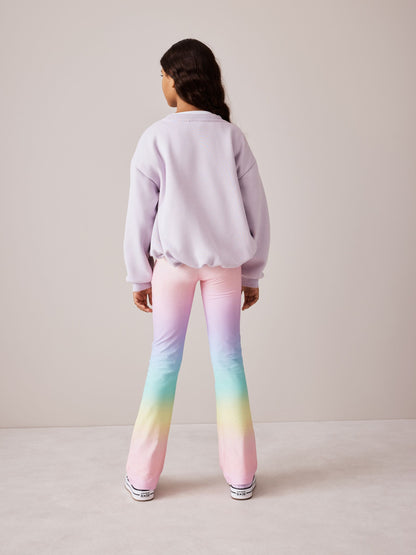 Olivia Rubin 2 Piece Bubble Hem Croissant Sweat & Ombre Flares - image 2